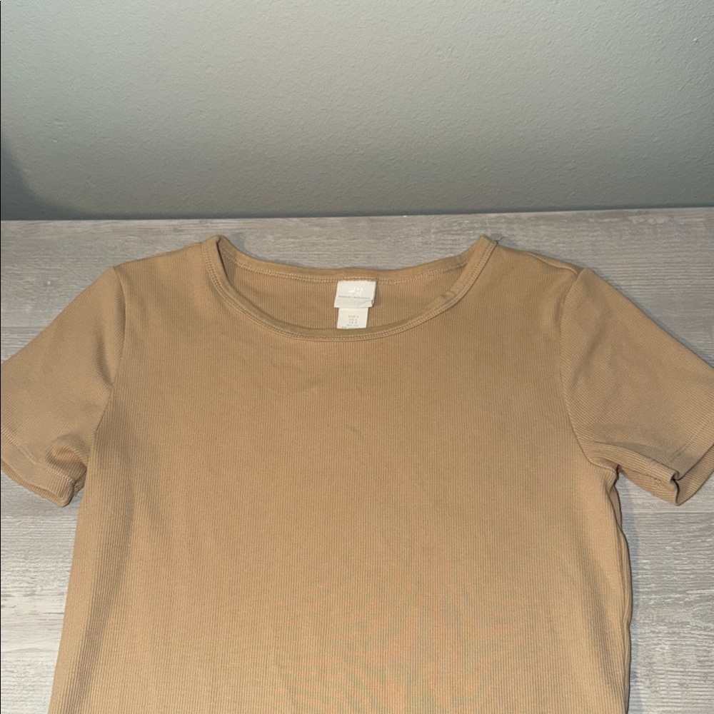 H&M Beige Ribbed Top - Picture 3 of 4